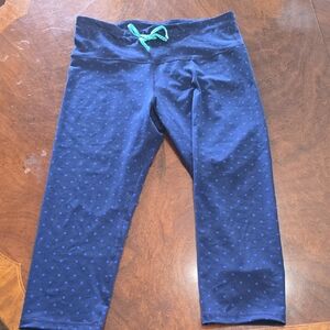 Old Navy Navy Blue Polka Dot Leggings